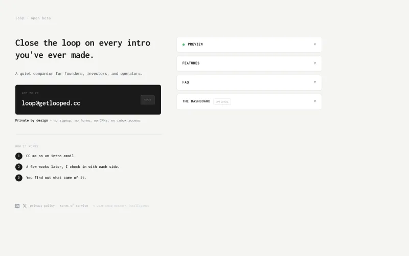 Loop - Network Intelligence screenshot