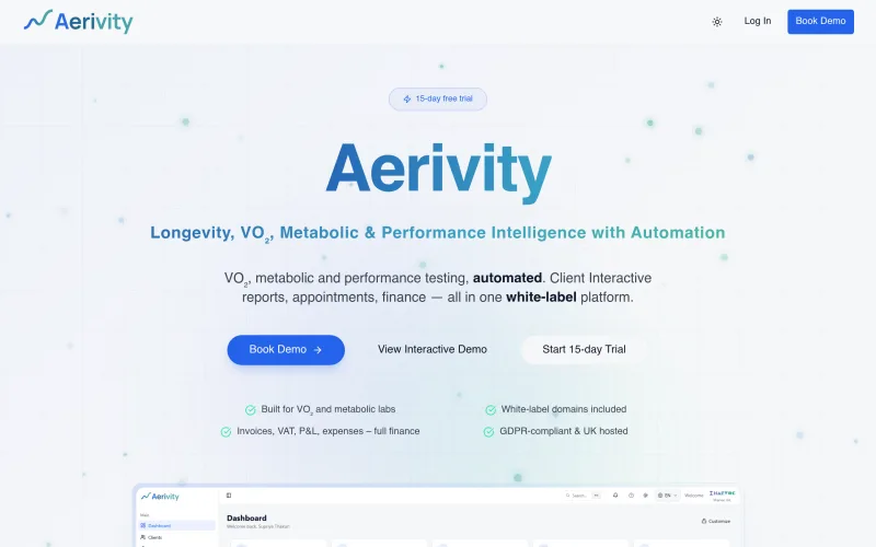 Aerivity screenshot