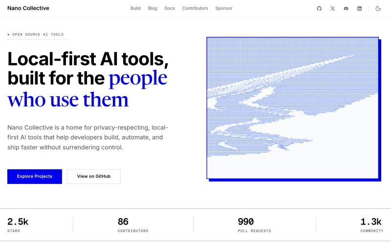Nano Collective - Powerful AI Tools, Open for All screenshot