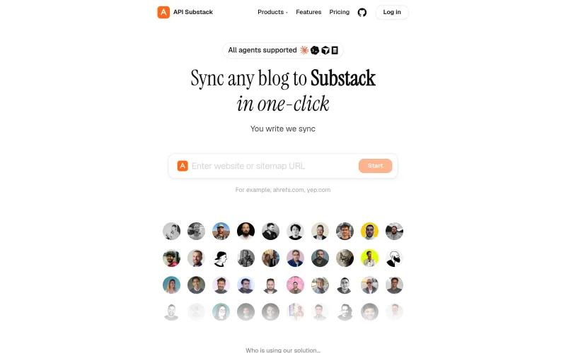 API Substack — Posting API for Substack authors screenshot