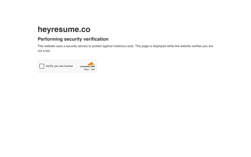 Heyresume screenshot