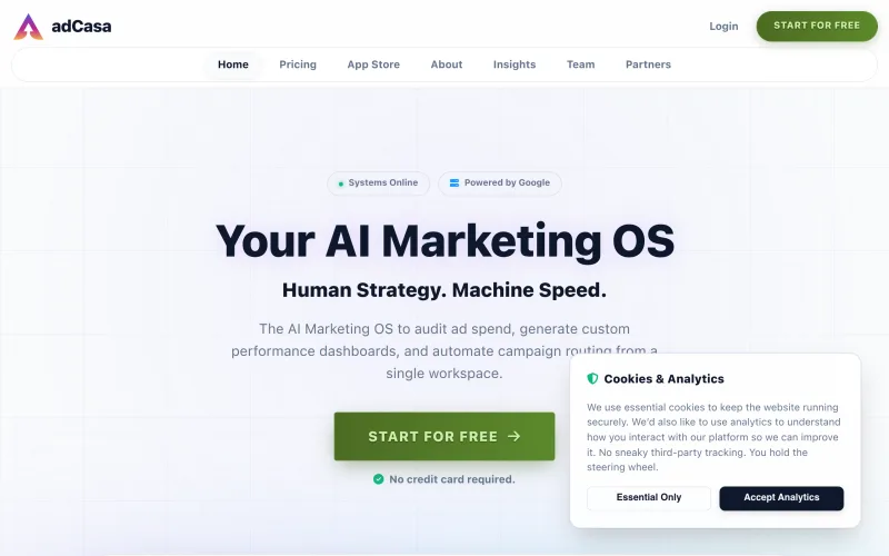 AI Marketing OS for Agencies & Scaling Brands | adCasa screenshot