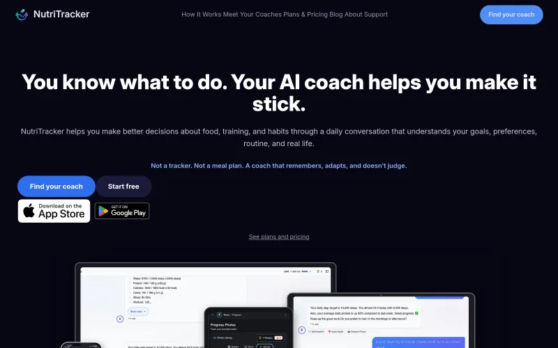 Nutritracker screenshot