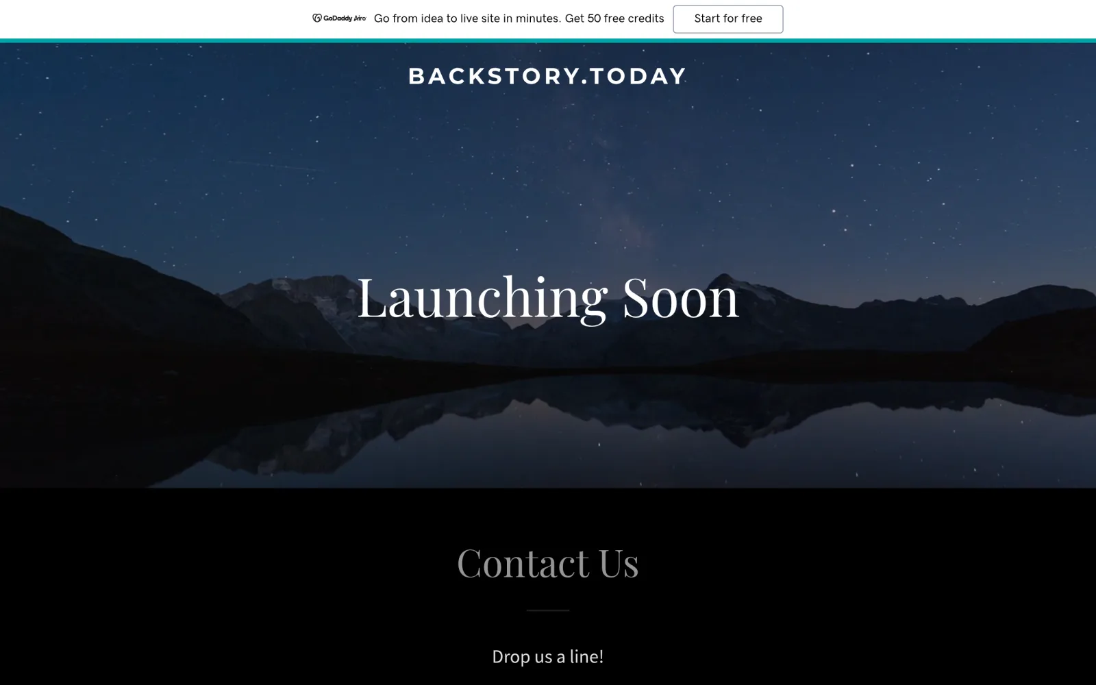 backstory.today screenshot