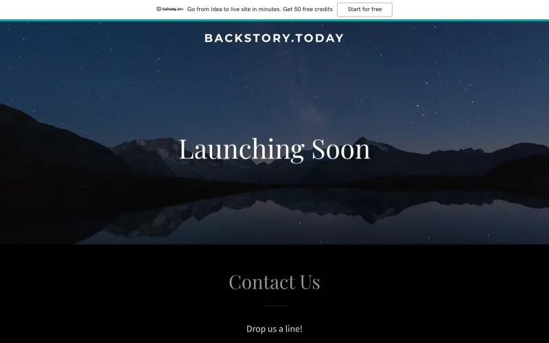 backstory.today screenshot