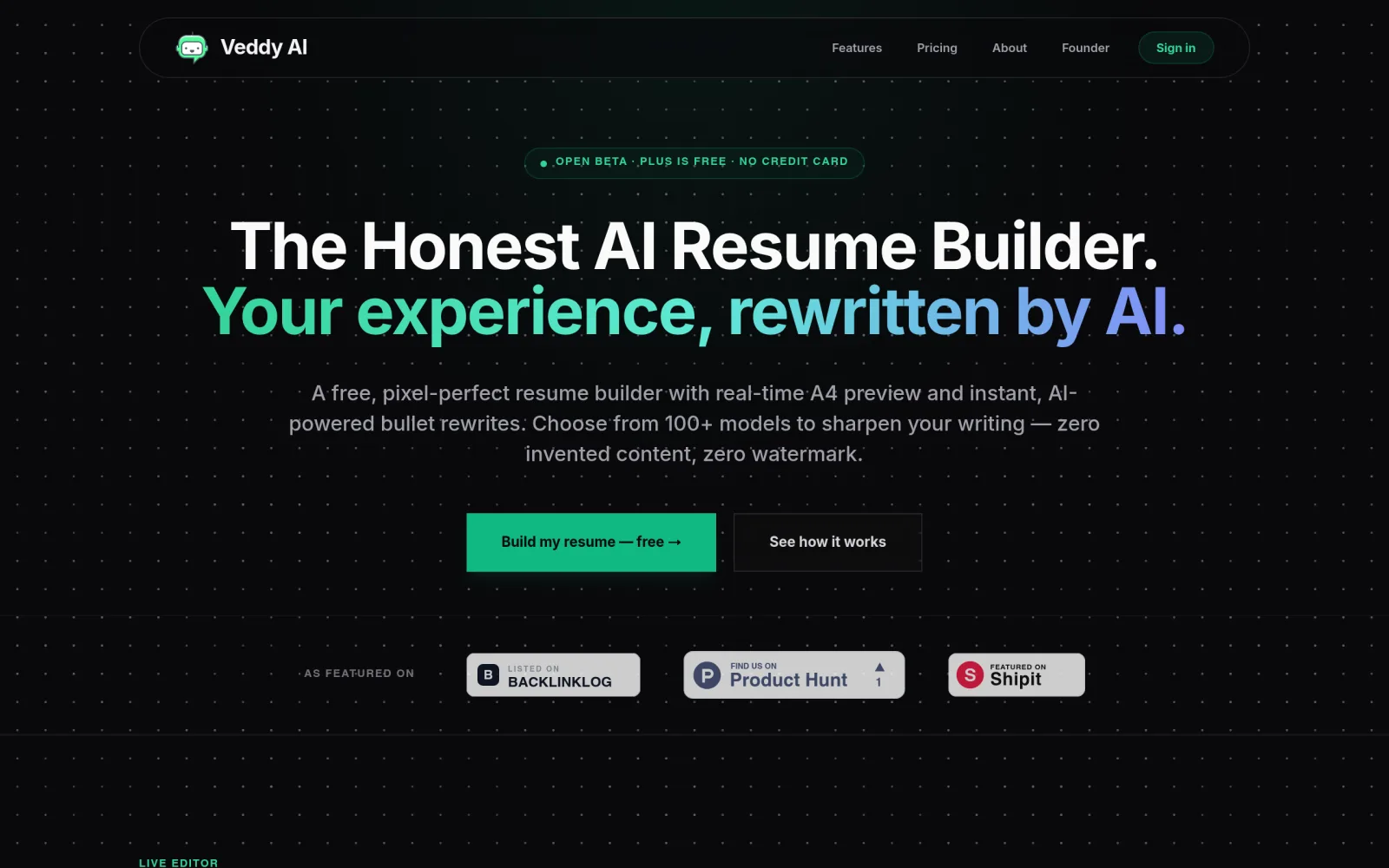 Veddyai screenshot