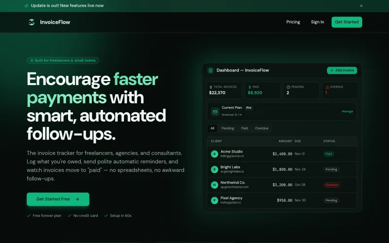 Invoflow screenshot