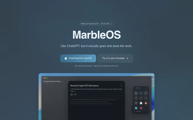 MarbleOS — Your new computer screenshot