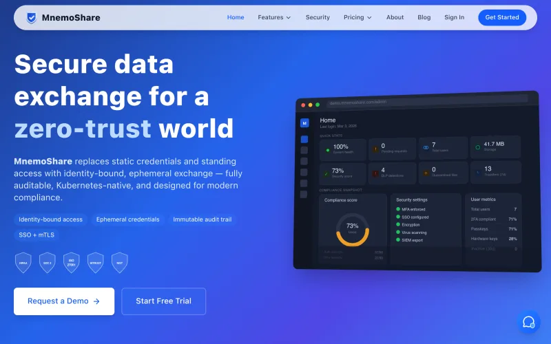 Mnemoshare screenshot