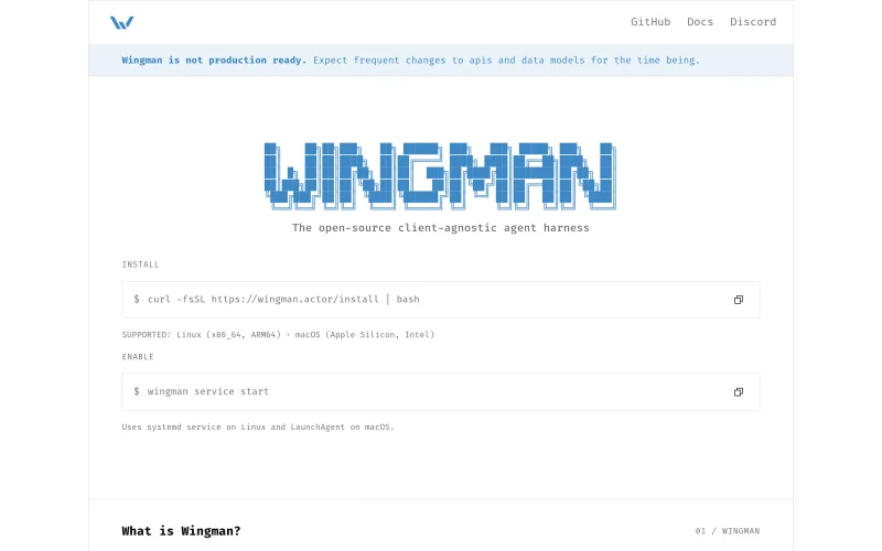 Wingman screenshot